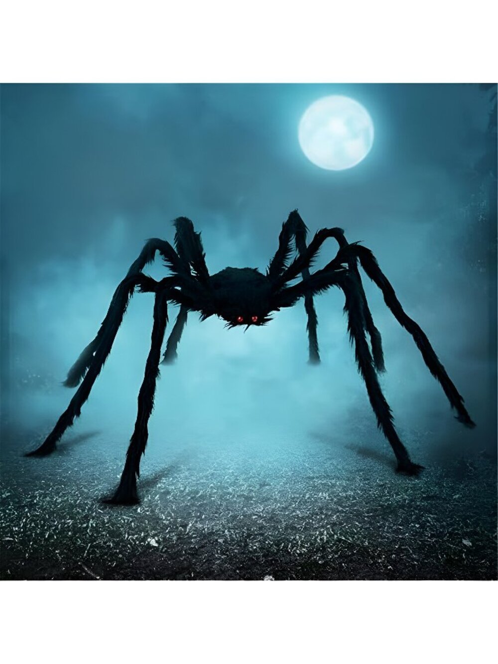 Halloween Outdoor Decorations Giant Spider, 5 Ft Large Spider for Yard